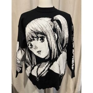 Black Air Inc. Global Spread Anime Sweater Xl Black‎